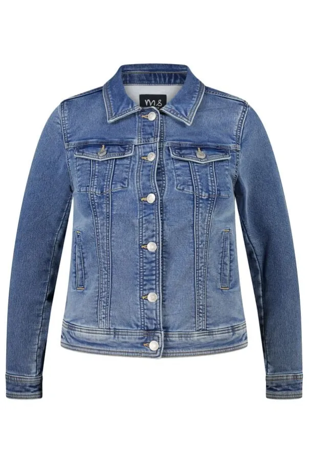 Veste en jean avec fermeture à boutons