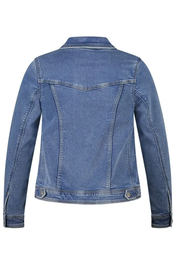 Veste en jean avec fermeture à boutons
