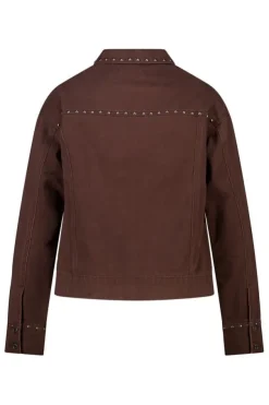 Veste en jean à clous