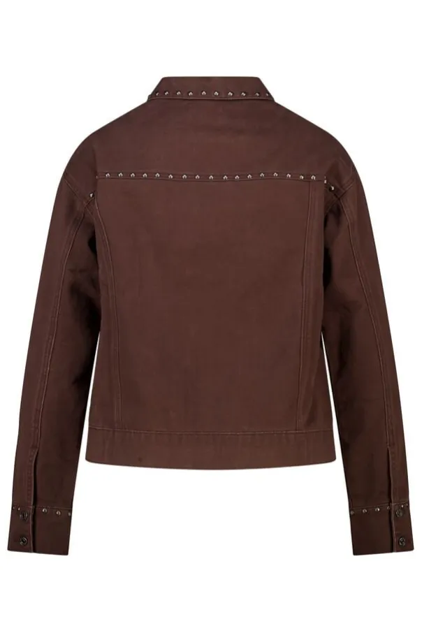 Veste en jean à clous