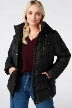 Veste matelassée avec capuche