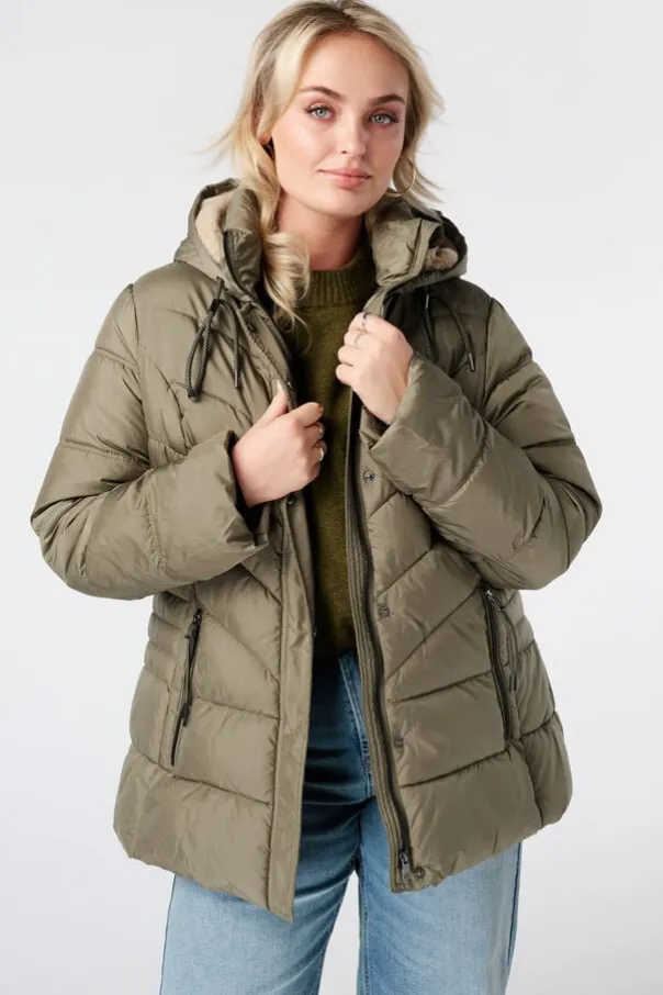Veste matelassée avec capuche