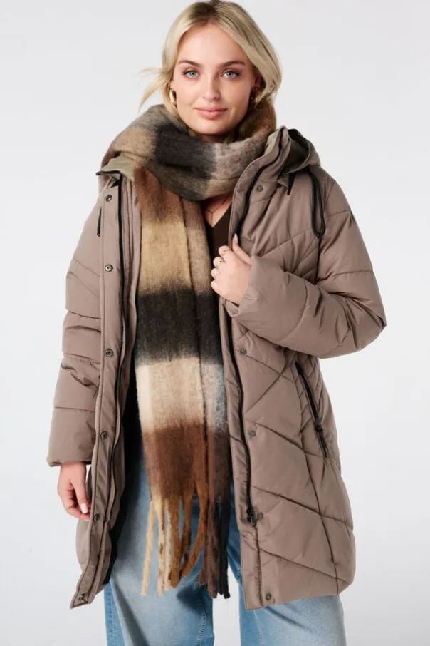 Veste matelassée avec capuche